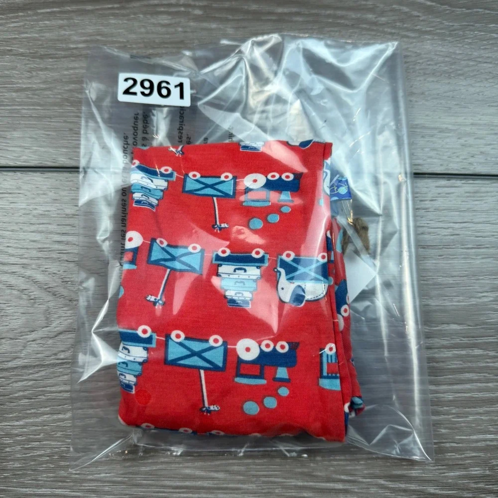 KicKee Pants Unisex Baby Goldfish Train Long Sleeve One Piece Red 12-18 Months